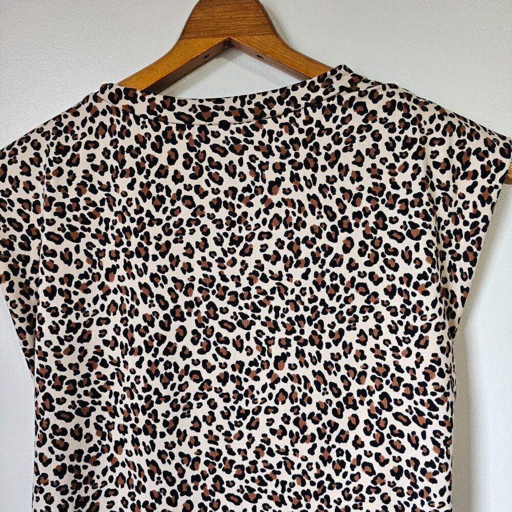 NEVER WORN ADORA ANIMAL PRINT MUSCLE TOP CREW NECK SOFT TOP SIZE SMALL - Picture 8 of 14